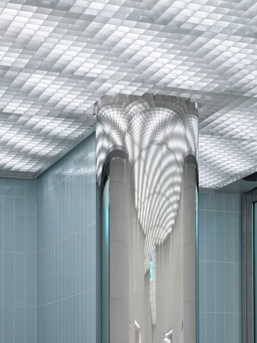 Interior of UK House on Oxford Street by Christ & Gantenbein
