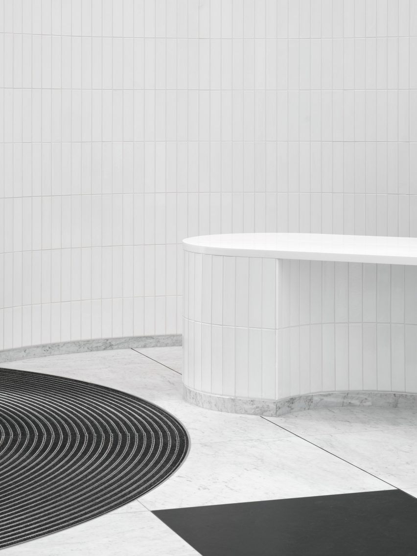 Interior of UK House on Oxford Street by Christ & Gantenbein