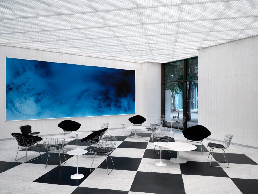 Interior of UK House on Oxford Street by Christ & Gantenbein