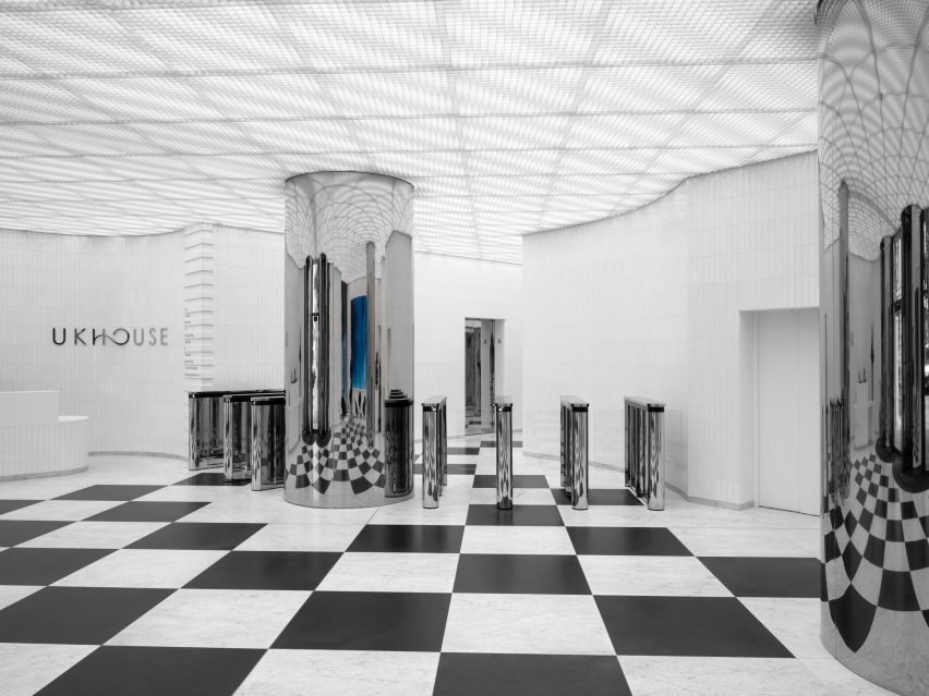 Interior of UK House on Oxford Street by Christ & Gantenbein