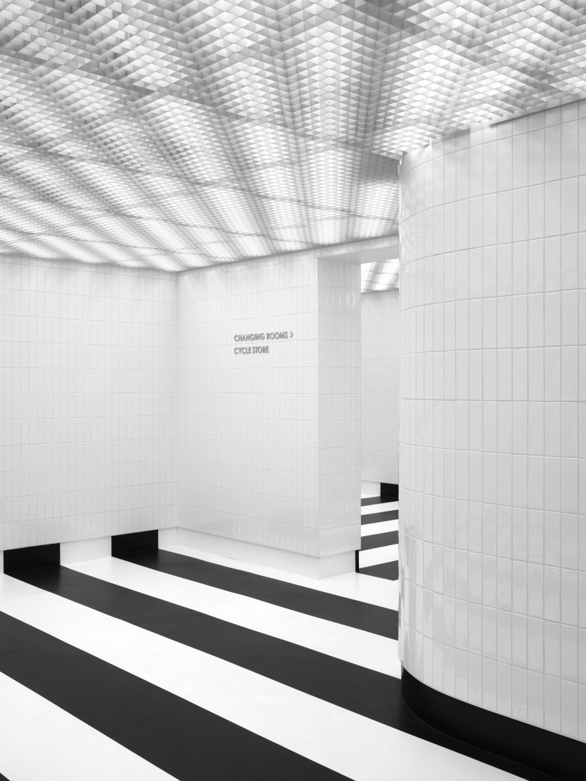 Interior of UK House on Oxford Street by Christ & Gantenbein