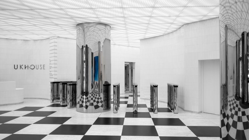 Interior of UK House lobby