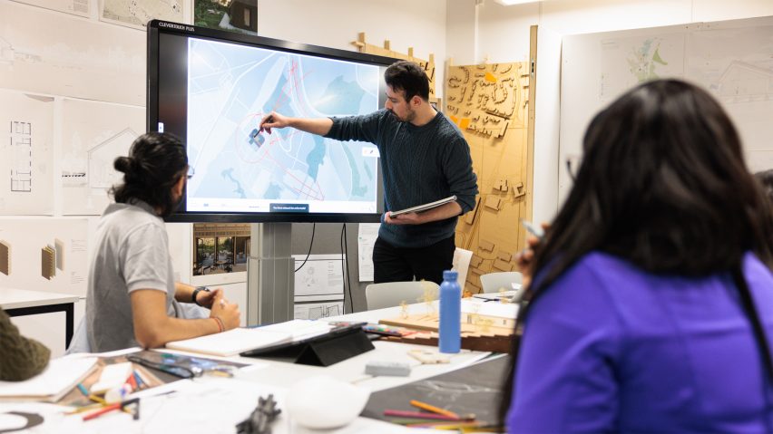 Students presenting at the University of Hertfordshire