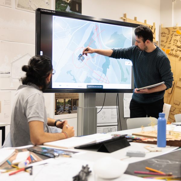 Students presenting at the University of Hertfordshire