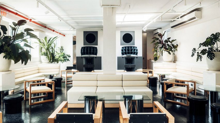 Wide view of Upstairs lounge at Public Records