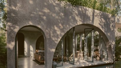 The exterior of Villa Petricor