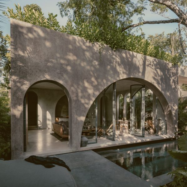 The exterior of Villa Petricor