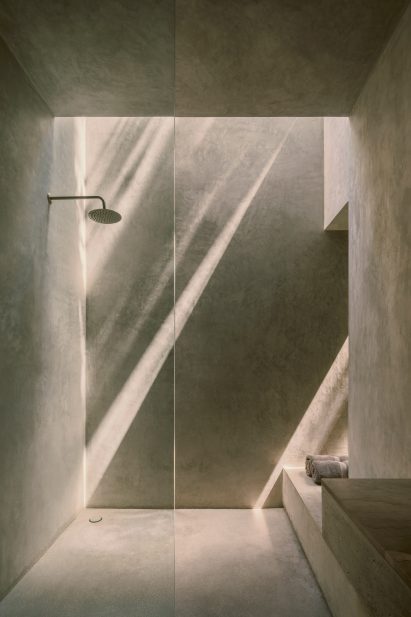 Skylights in bathroom