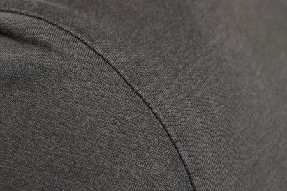 Close-up of black algae dye T-shirt by Vollebak and Living Ink