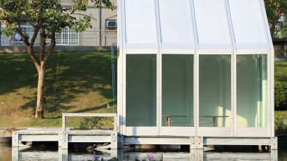 Water House by Water-Filled Glass