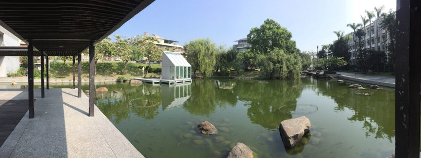 Water-filled glass Water House 2.0