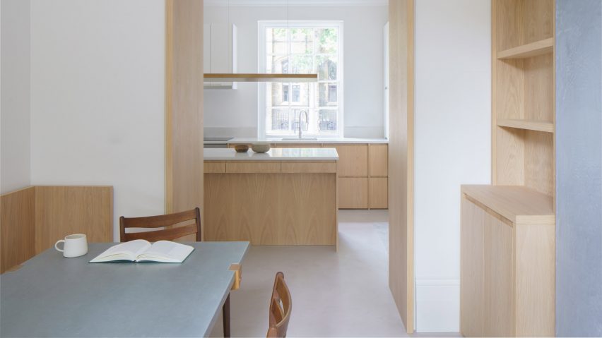 Interior of Butterfly House in London by Will Gamble Architects