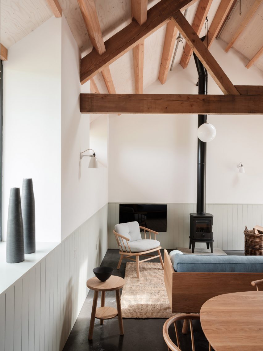 Interior of Wraxall Yard homes by Clementine Blakemore Architects