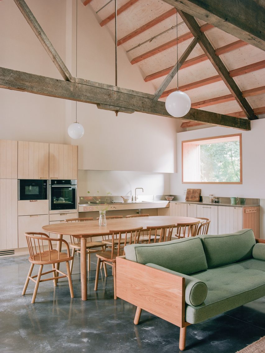 Interior of Wraxall Yard homes by Clementine Blakemore Architects