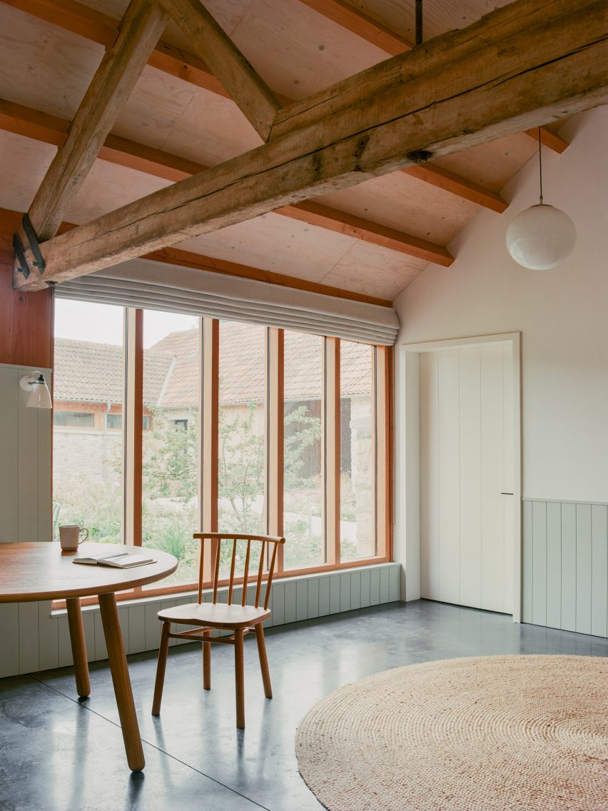 Interior of Wraxall Yard homes by Clementine Blakemore Architects