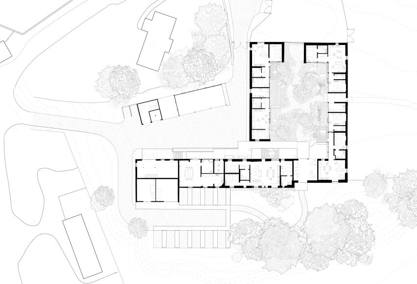 Floor plan of Wraxall Yard homes by Clementine Blakemore Architects