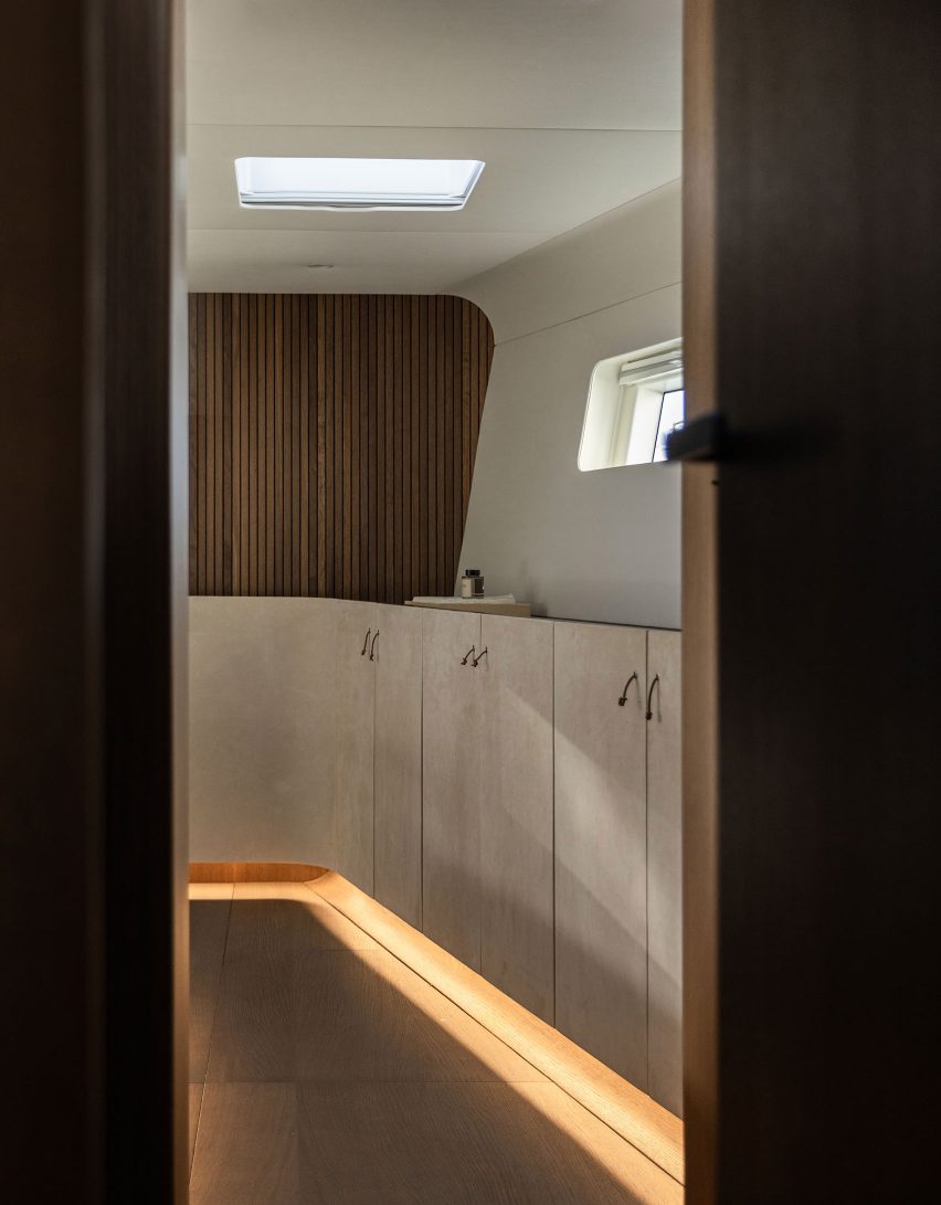 Y9 Yacht features minimalist interiors designed by Norm Architects