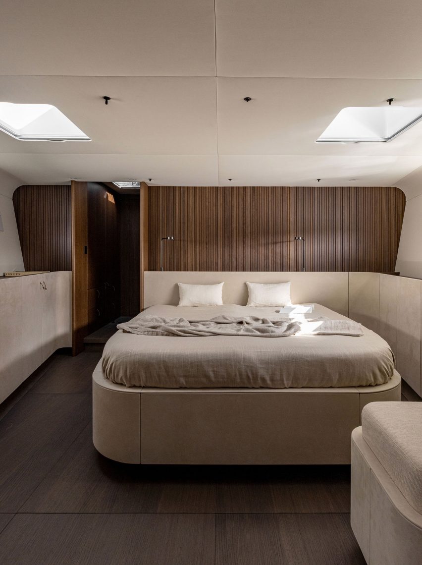 Y9 Yacht features minimalist interiors designed by Norm Architects