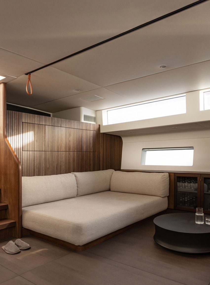Y9 Yacht features minimalist interiors designed by Norm Architects