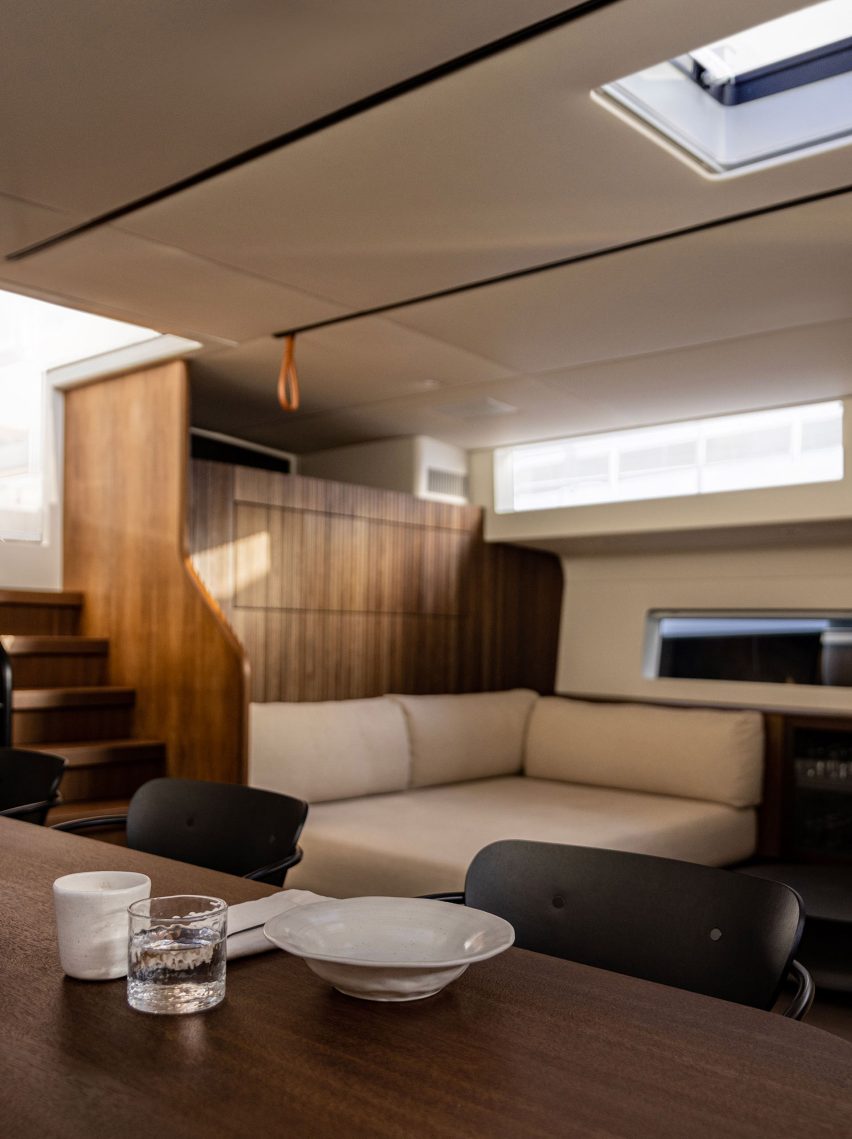 Y9 Yacht features minimalist interiors designed by Norm Architects