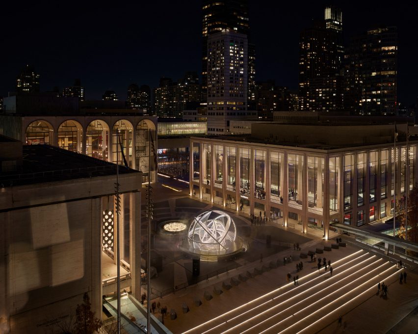 Your Voices illuminated sculpture in New York