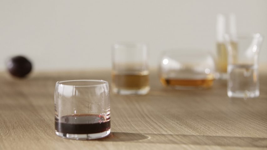 5-in-1 glass set by Joe Colombo for Karakter