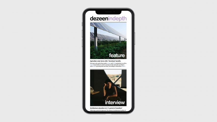 Dezeen In Depth newsletter