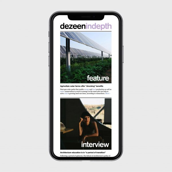 Dezeen In Depth newsletter