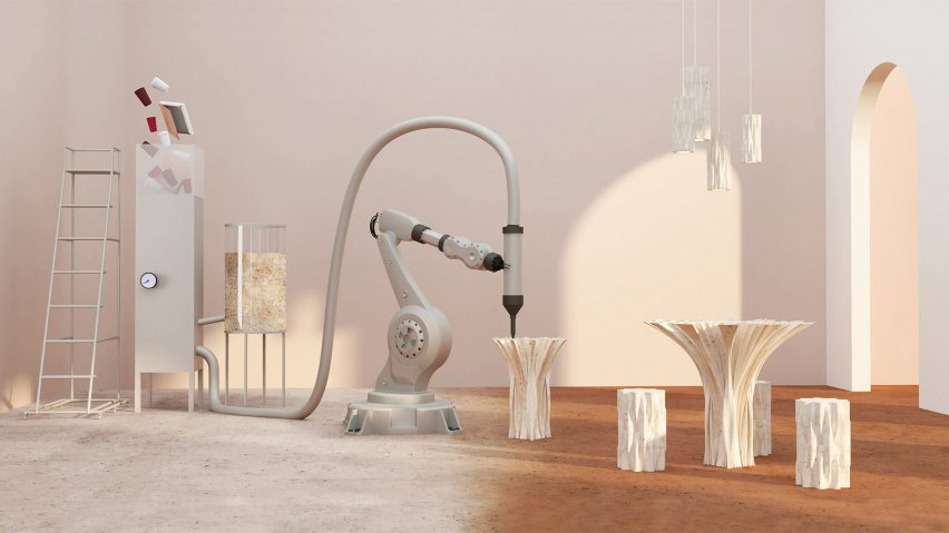 Photo of a robotic installation