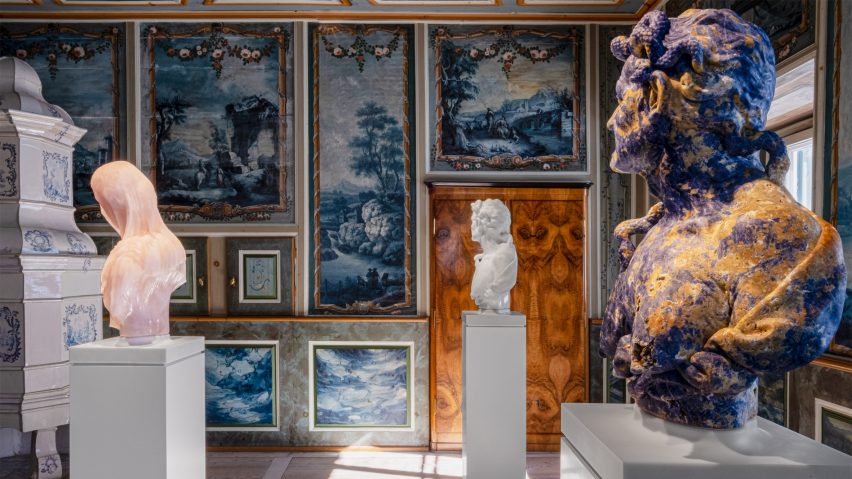 Photo of busts in a room