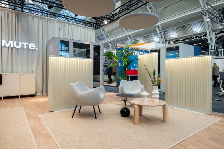 Photo of furniture at a brand's stall