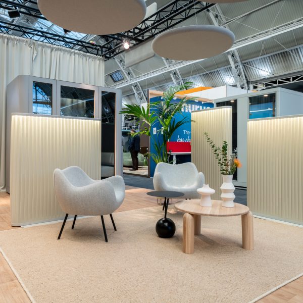 Photo of furniture at a brand's stall