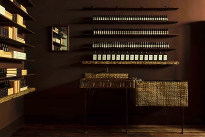 Books on display at Aesop Cambridge store