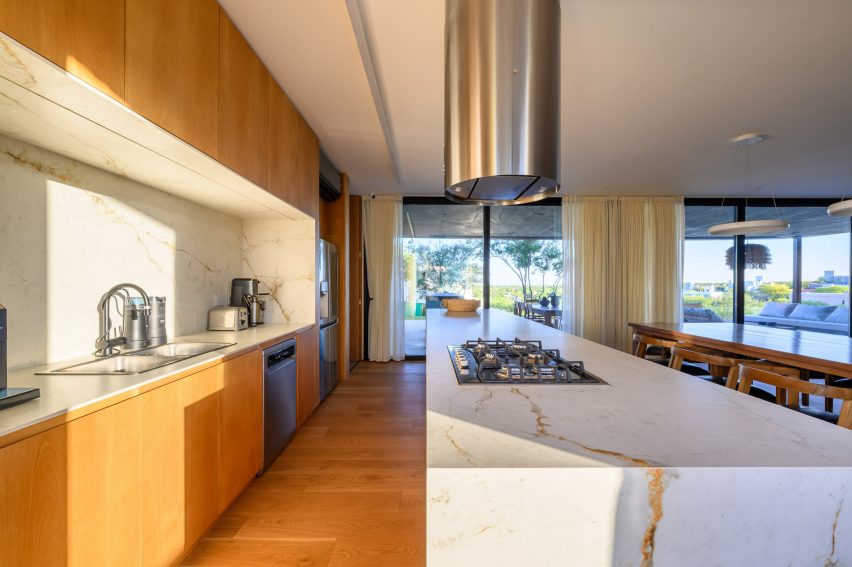 Interior of the Black House by AR Arquitectos