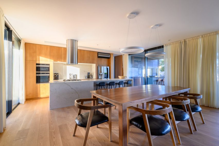 Interior of the Black House by AR Arquitectos