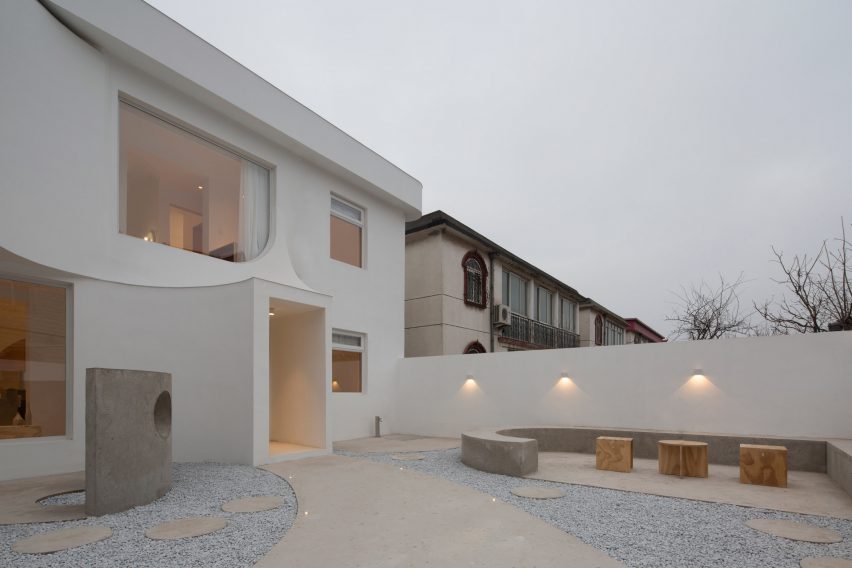 Exterior of the Sleeping Lab hotel designed by Atelier d’More