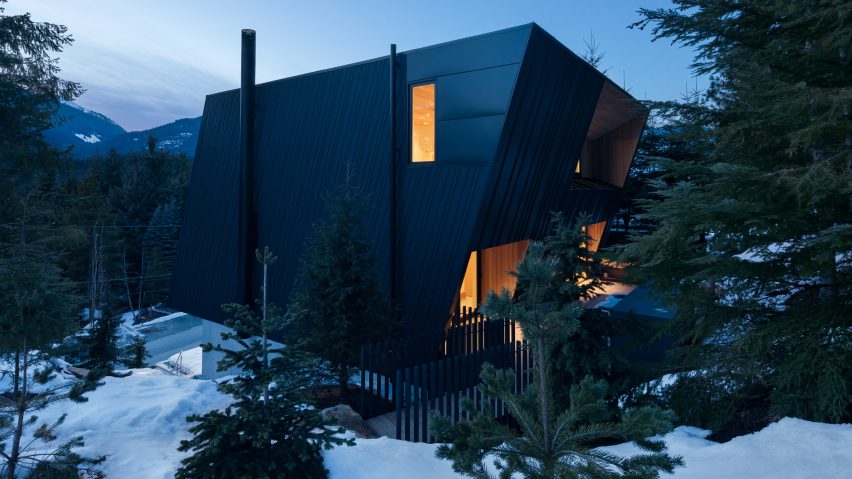 BattersbyHowat balances metal-clad cabin on a mountainside
