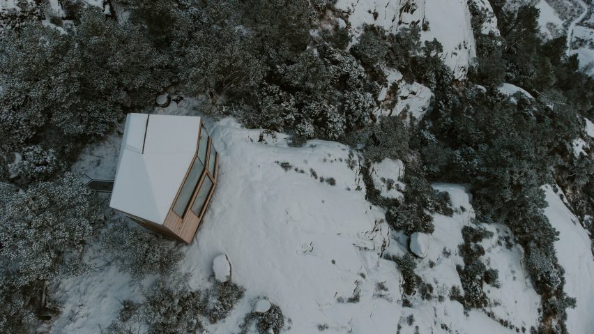 Exterior of Bolder Star Lodges in Norway by Snøhetta and Vipp