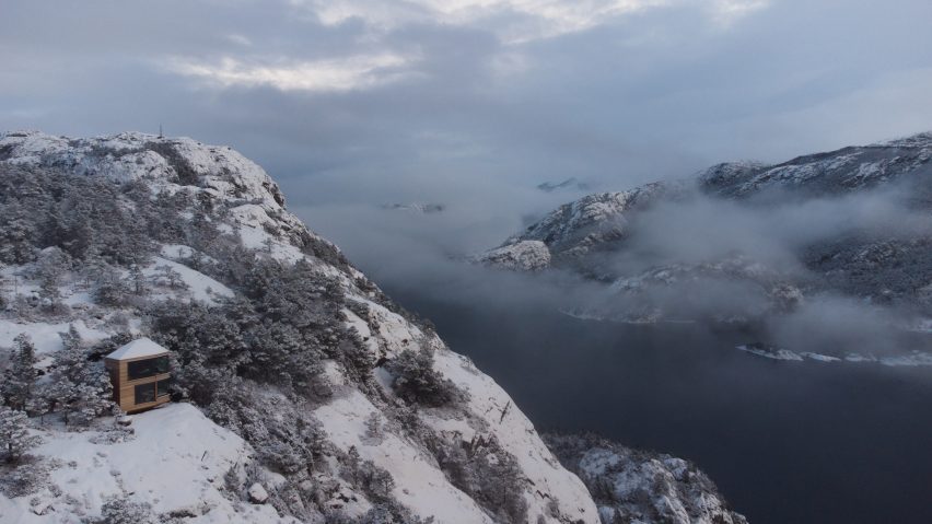 Exterior of Bolder Star Lodges in Norway by Snøhetta and Vipp