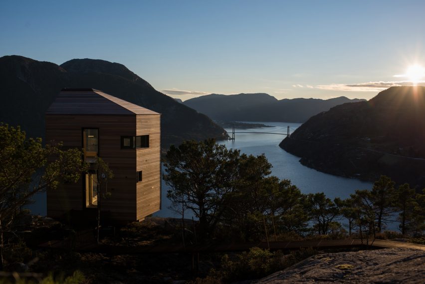 Exterior of Bolder Star Lodges in Norway by Snøhetta and Vipp
