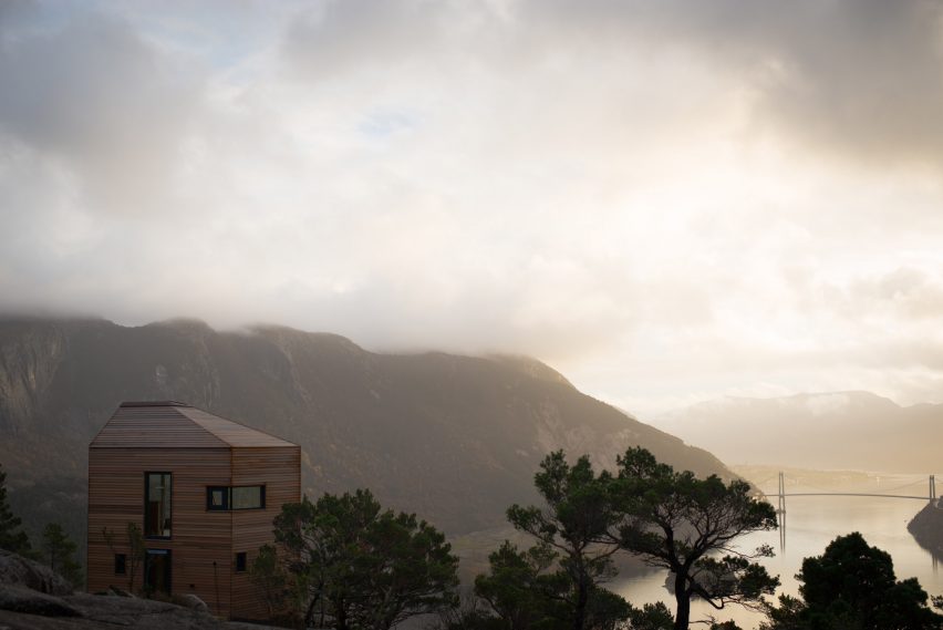 Exterior of Bolder Star Lodges in Norway by Snøhetta and Vipp
