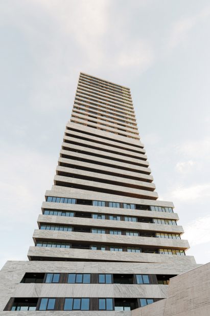 Stepped stone skyscraper in Eindhoven
