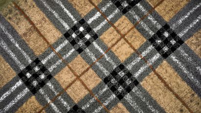 Native South African plants arranged to look like a Burberry scarf