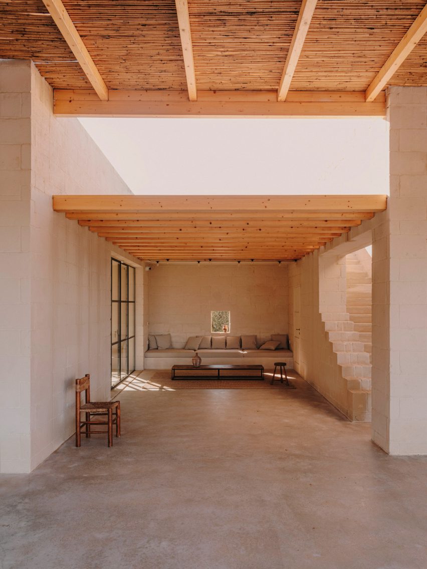 Interior of Casa Maiora by Studio Andrew Trotter in Puglia