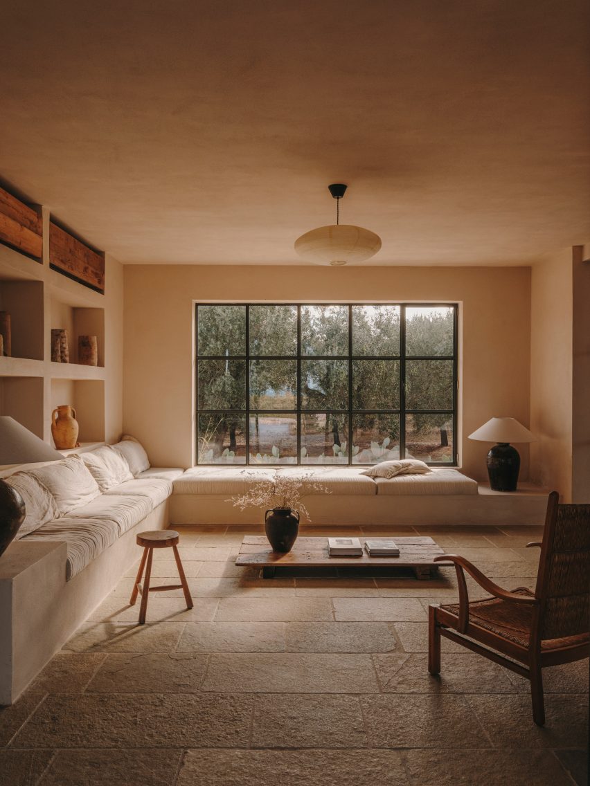 Interior of Casa Maiora by Studio Andrew Trotter in Puglia