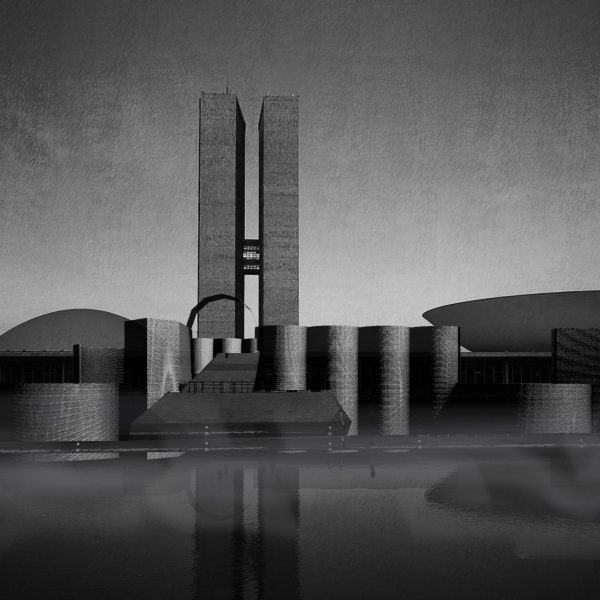 Visual of Castillo Congresso wall by Opposite Office, Brasilia