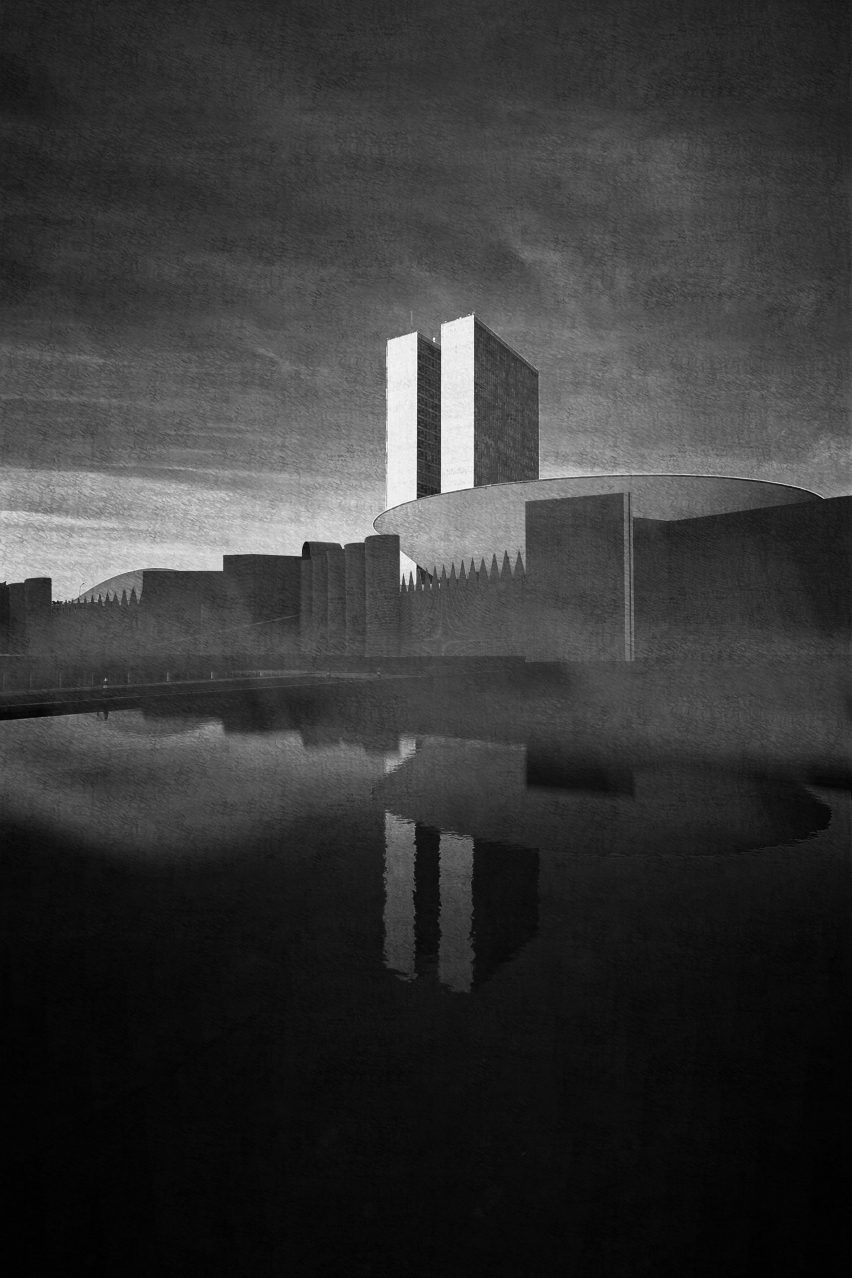 Castillo Congresso wall in Brasília by Opposite Office