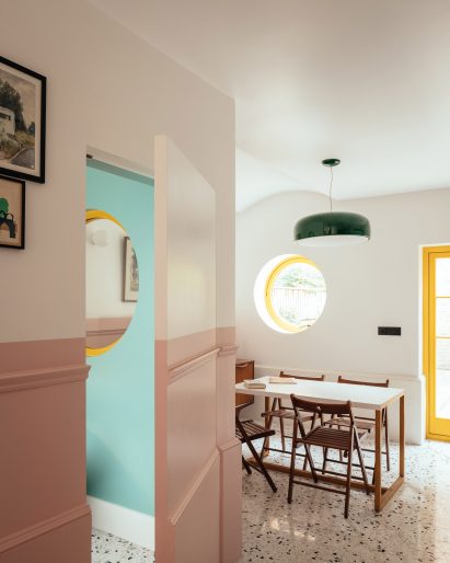 Colourful house extension in London