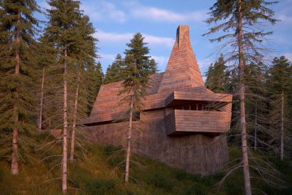 Smith House unbuilt Frank Lloyd Wright rendering