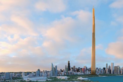 Skycity the Illinois mile-high skyscraper visualisation